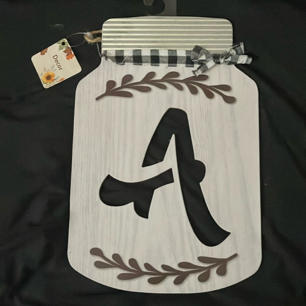 Wall decor, with the initial A